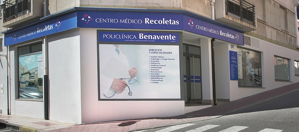 Fachada Centro Médico Recoletas Benavente