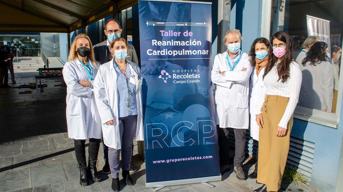 El Hospital Recoletas Campo Grande ha organizado un taller de reanimación cardiopulmonar para niños y adultos