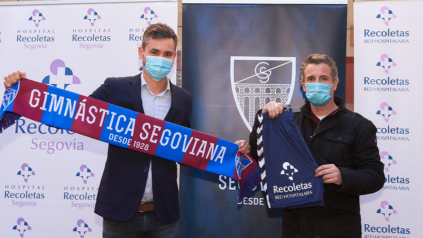Recoletas renueva su acuerdo de patrocinio con la Gimnástica Segoviana para las dos próximas temporadas