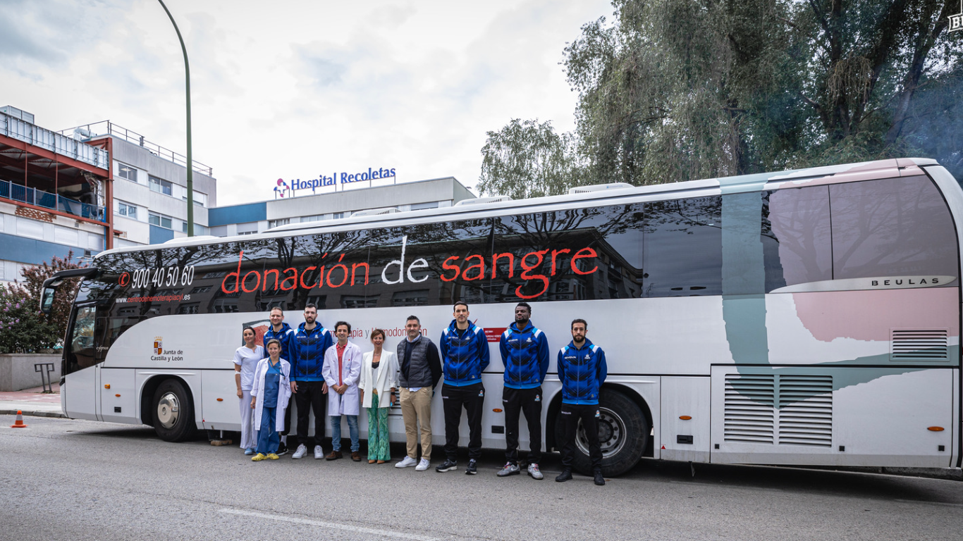 Recoletas organiza una jornada de donación de sangre en colaboración con el Club Baloncesto San Pablo burgos