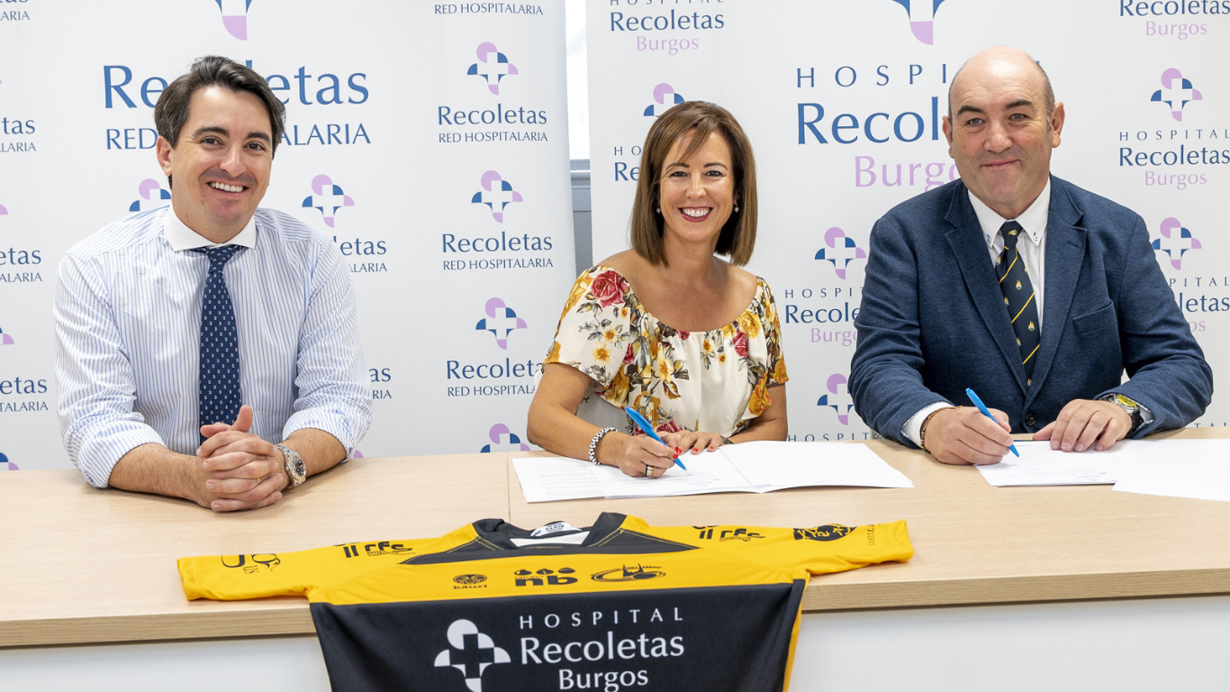 El Hospital Recoletas Burgos seguirá siendo el patrocinador oficial del equipo de rugby de la ciudad