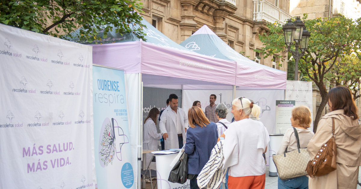 La Fundación Recoletas Salud promueve una campaña de salud respiratoria en Ourense