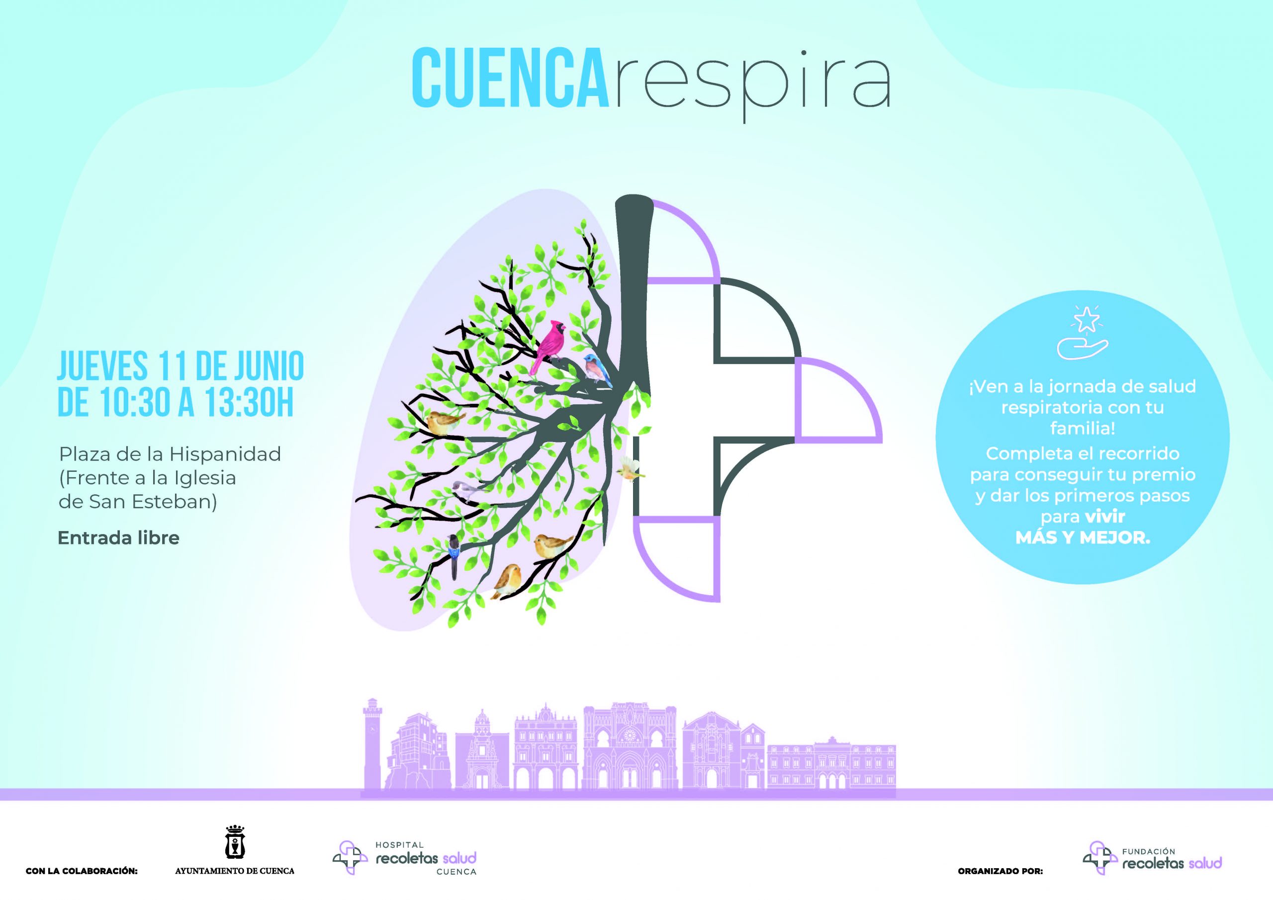 'Cuenca Respira', la Fundación Recoletas Salud celebra el Día Mundial sin Tabaco